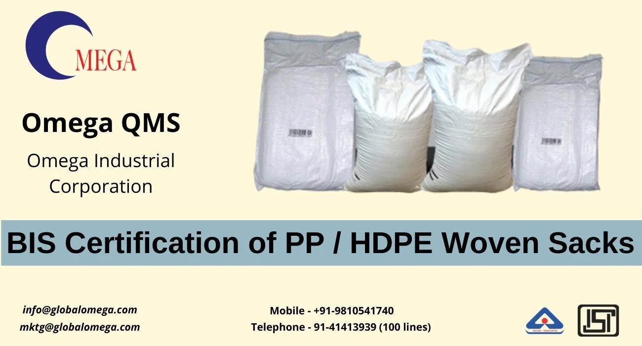 BIS Certification of PP woven sacks
