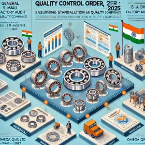 DALL·E 2025 03 18 15.31.32 An Informative And Visually Engaging Infographic Illustrating The Bearings Quality Control Order 2025 In India. The Image Includes Key Elements   300x300
